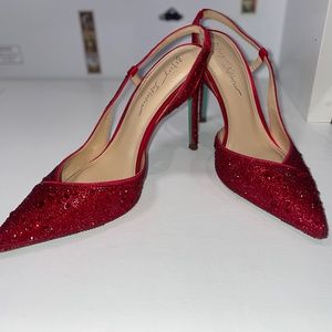 Betsey Johnson Red Rocky Pump